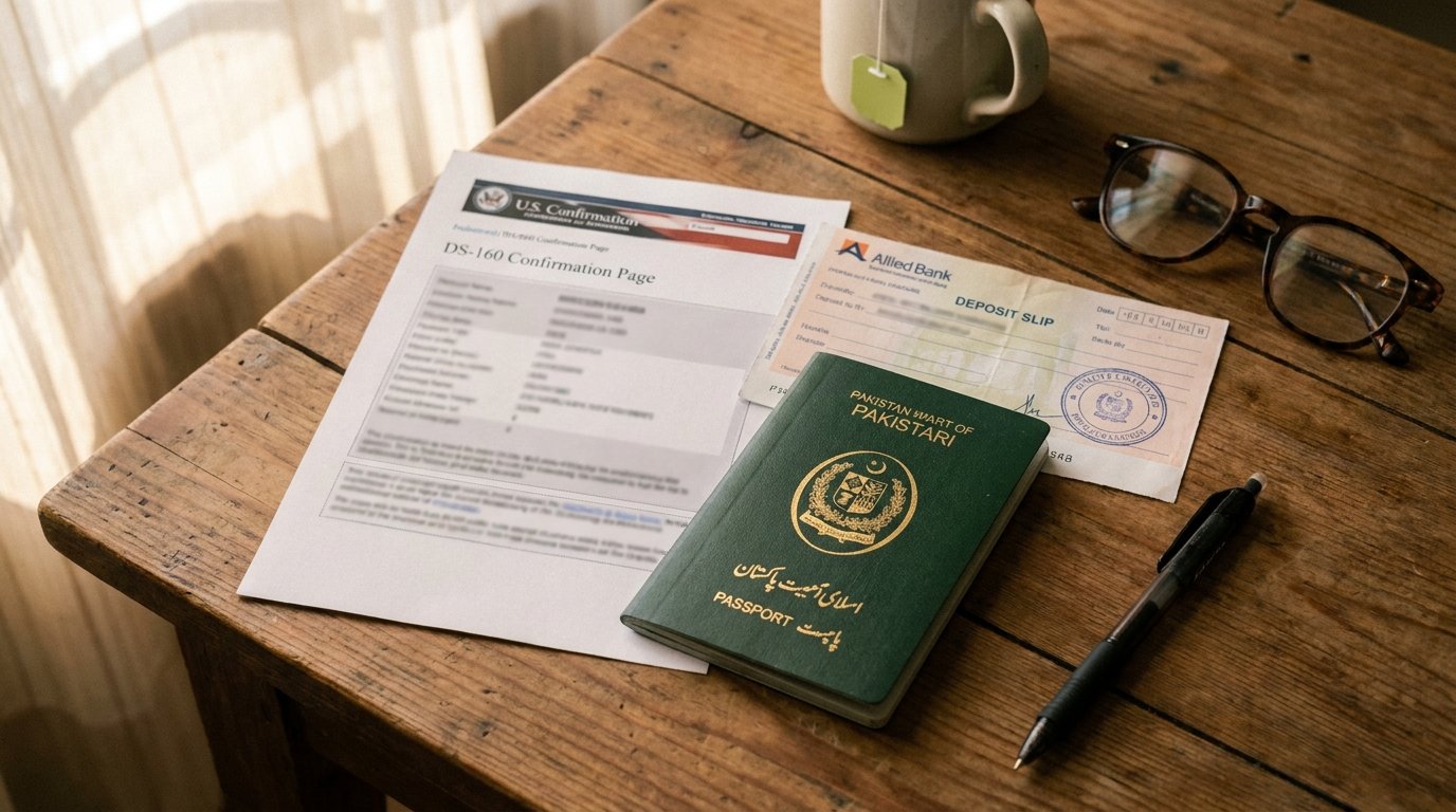 US visit visa from pakistan ds160 form and passport 2026
